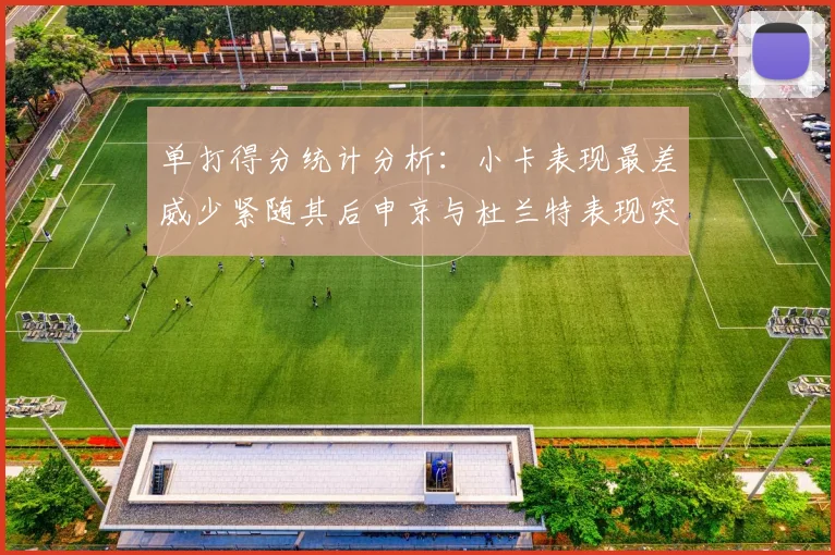 单打得分统计分析：小卡表现最差威少紧随其后申京与杜兰特表现突出